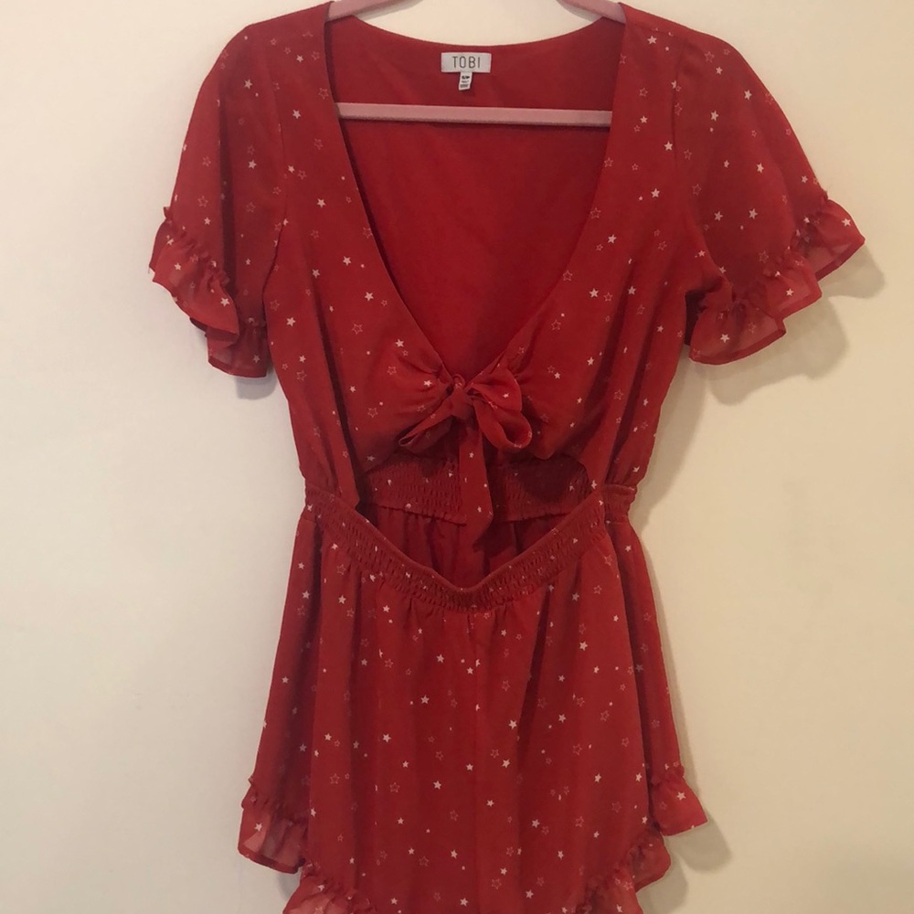 Tobi Cutout tie romper